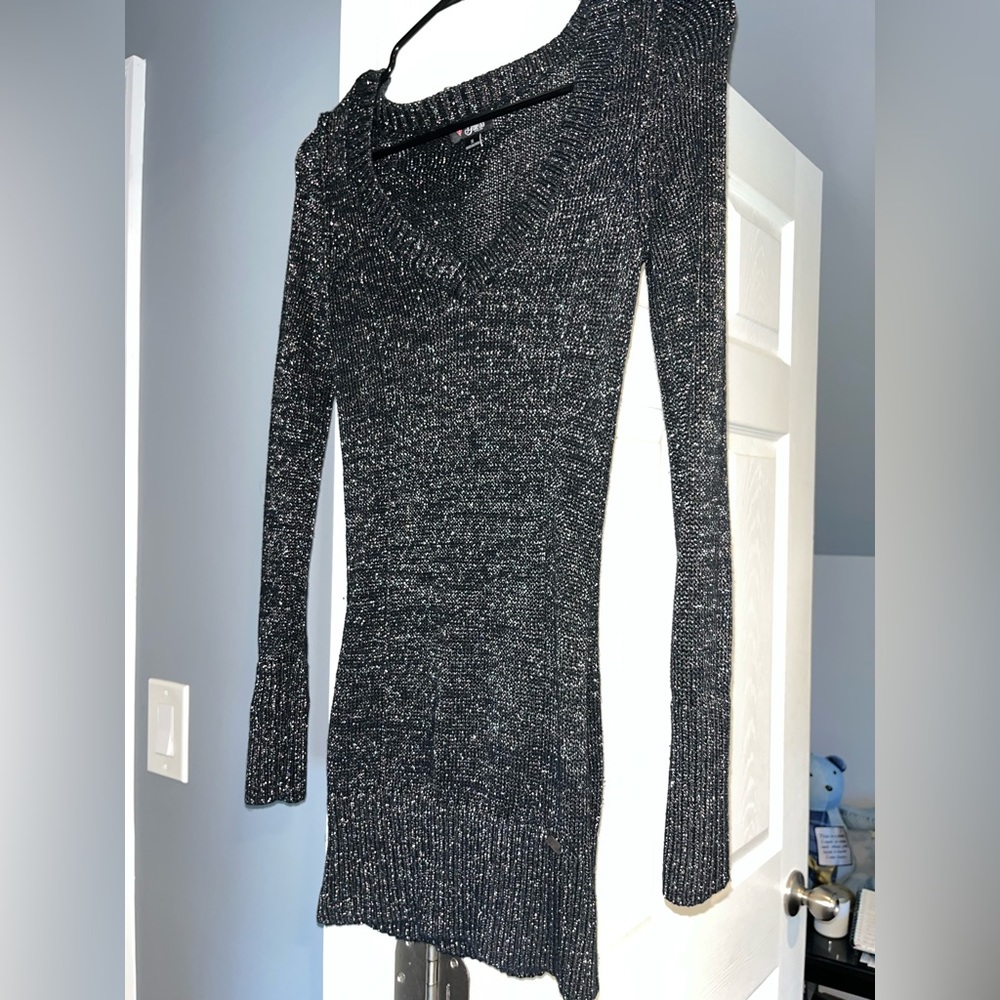 Guess Sweater/Dress in gorgeous metallic thread